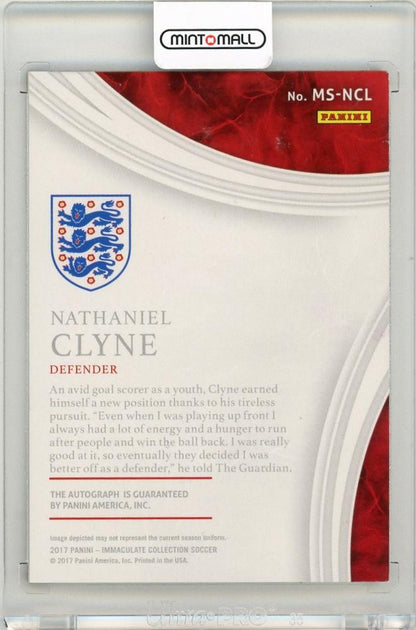 2017 Panini Immaculate Collection Nathaniel Clyne Marquee Signatures40/75 England