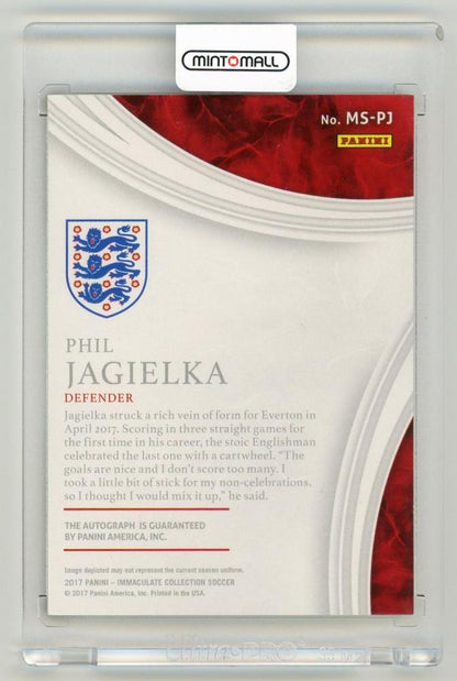 2017 Panini Immaculate Collection Phil Jagielka Marquee Signatures43/75 England