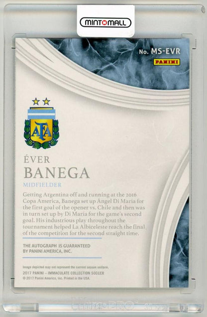 2017 Panini Immaculate Collection Ever Banega Marquee Signatures Sapphire Parallels10/35 Argentina
