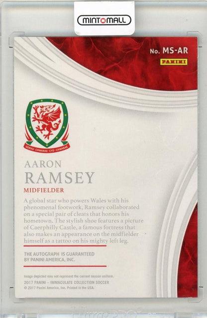 2017 Panini Immaculate Collection Aaron Ramsey Marquee Signatures13/50 Wales
