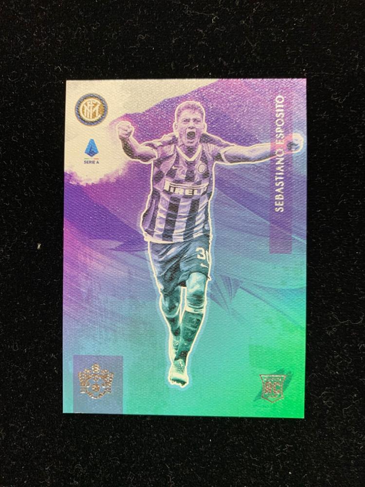 2019-20 Panini Chronicles Sebastiano Esposito Pitch Kings Rookies IV FC Internazionale Milano trading card