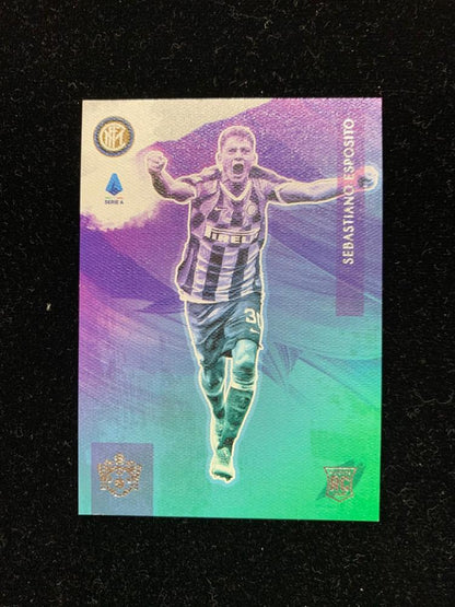 2019-20 Panini Chronicles Sebastiano Esposito Pitch Kings Rookies IV FC Internazionale Milano trading card