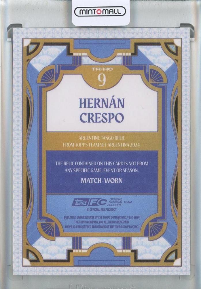 2024-25 Topps Argentina Team Set Hernan Crespo #TR-HC9 Argentina
