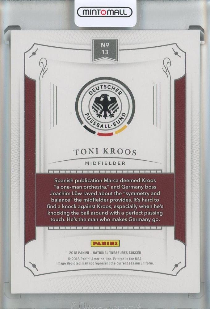 2018 Panini National Treasures Toni Kroos #1340/50 Germany
