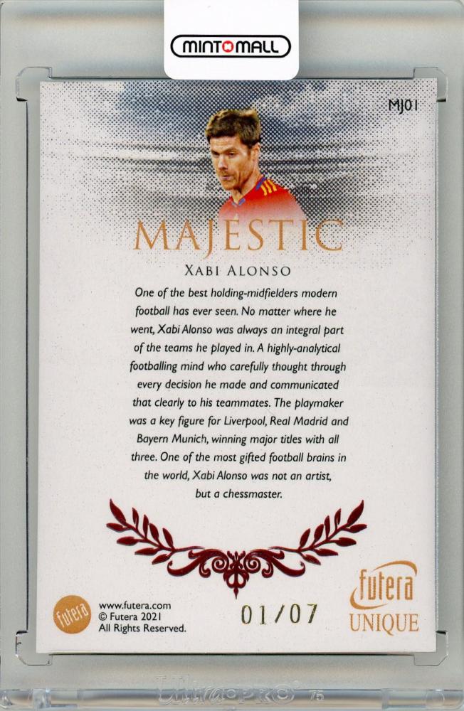 2021-22 Futera Unique World Football Xabi Alonso Majestic 1/7 SPAIN