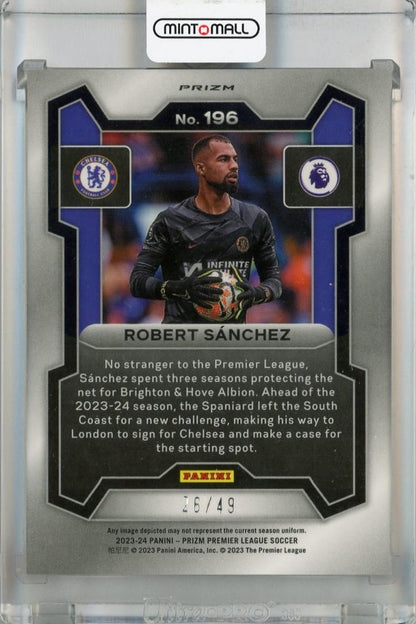 2023-24 Panini Prizm Premier League Robert Sanchez Breakaway Prizms Red #196 *minor dent on back 26/49 Chelsea FC