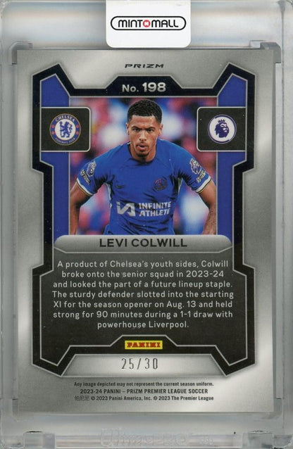 2023-24 Panini Prizm Premier League Levi Colwill Choice Red Prizms #198 *minor dent on back* 25/30 Chelsea FC