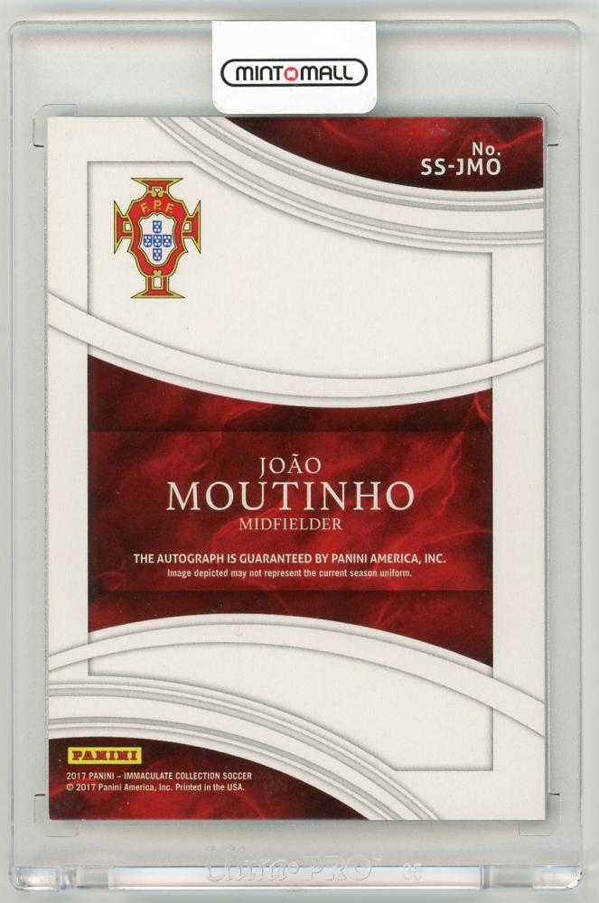 2017 Panini Immaculate Collection Joao Moutinho Shadowbox Signatures(ON CARD)49/50 Portugal