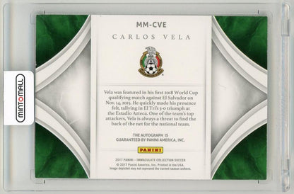 2017 Panini Immaculate Collection Carlos Vela Modern Marks Autographs(ON CARD)42/75 Mexico