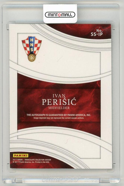 2017 Panini Immaculate Collection Ivan Perisic Shadowbox Signatures(ON CARD)17/65 Croatia