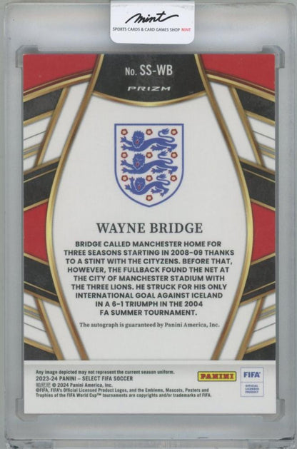 2023-24 PANINI Select FIFA Select Signatures Peacock / WAYNE BRIDGE(England)
