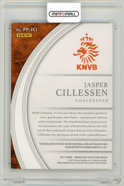 2017 Panini Immaculate Collection Jasper Cillessen Premium Patch Autographs(ON CARD)20/35 Netherlands