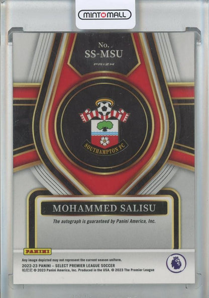 2022-23 Panini Select Premier League Mohammed Salisu Auto #SS-MSU Southampton