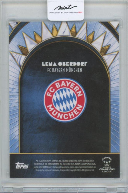 2024-25 TOPPS Deco UEFA Club Competitions Current Stars Autographs Blue / LENA OBERDORF(FC Bayern München) 47/49