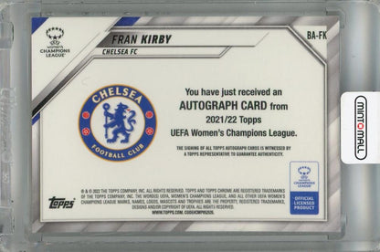 2021-22 Topps Chrome UEFA Women’s Champions League Fran Kirby Chrome Autographs #BA-FK initial scratches Chelsea FC