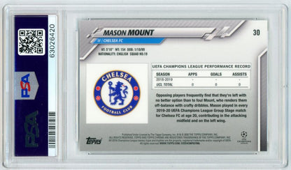 2019-20 Topps Chrome UEFA Champions League Mason Mount Base#30PSA 10《Gem-MINT》 Chelsea FC