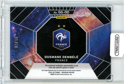2024-25 Panini Obsidian Soccer Ousmane Dembele Jersey 02/10
