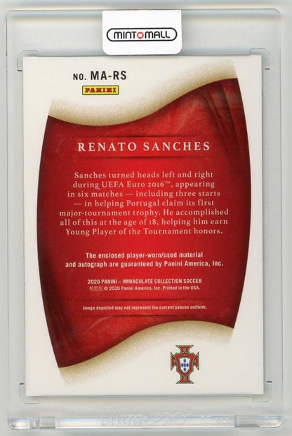 2020 Panini Immaculate Collection Renato Sanches Memorabilia Autographs Red FOTL Parallels8/8 Portugal