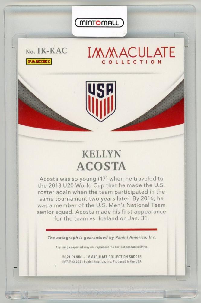 2021 Panini Immaculate Collection Kellyn Acosta Ink Bronze Parallels38/49 United States