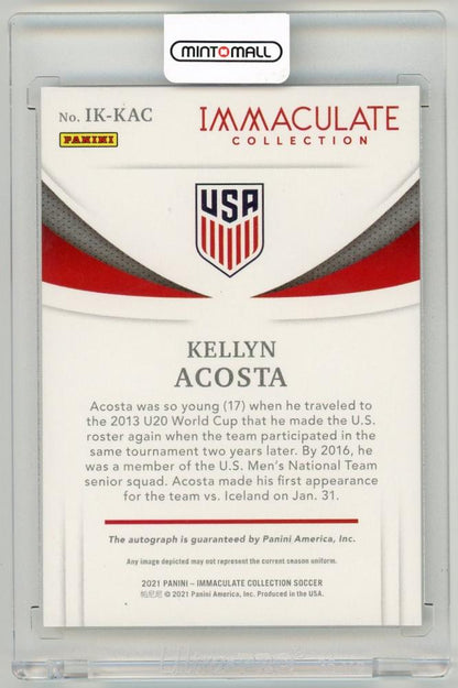 2021 Panini Immaculate Collection Kellyn Acosta Ink Bronze Parallels38/49 United States