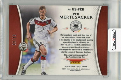 2015-16 PANINI Select Per Mertesacker Historic Signatures #HSPM09/46 Germany