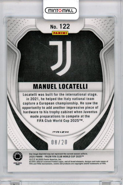 2025 PANINI PRIZM FIFA CLUB WORLD CUP Manuel Locatelli #12208/20 Juventus