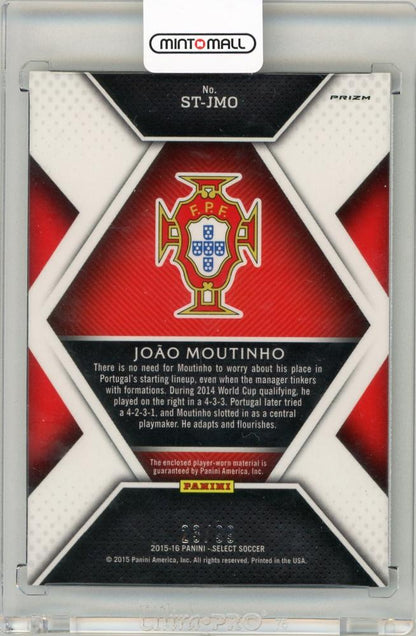2015-16 Panini Select Soccer Joao Moutinho Select Stars Memorabilia Blue 22/99 Portugal
