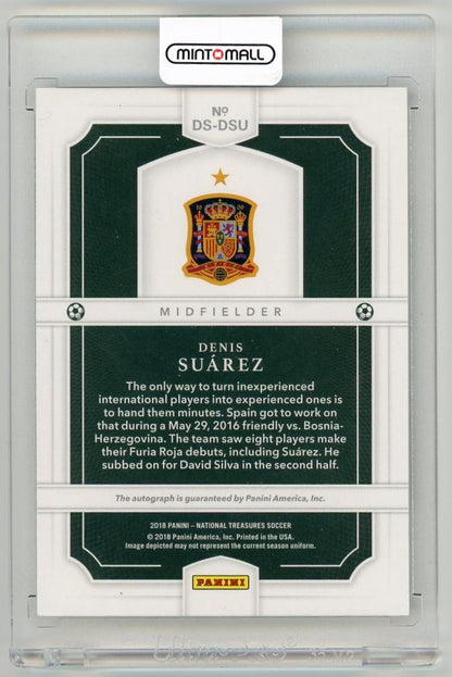 2018 Panini National Treasures Denis Suarez Debut Signatures Bronz Parallels13/25 Spain