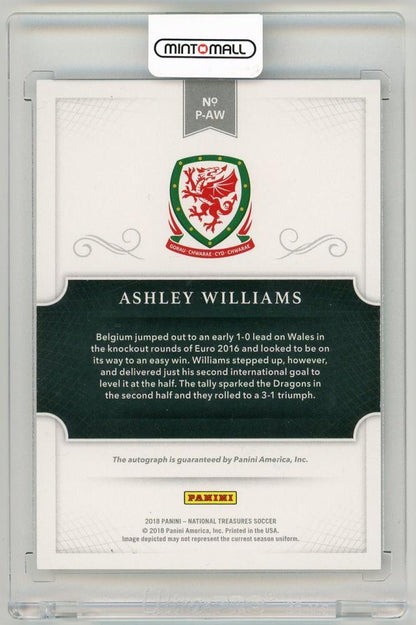 2018 Panini National Treasures Ashley Williams Penmanship Autographs48/75 Wales