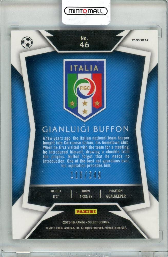2015-16 PANINI SELECT Gianluigi Buffon Camo Prizm #46116/249 Italia