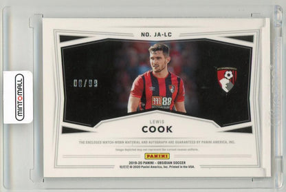 2019-20 Panini Obsidian Lewis Cook Jersey Autographs8/99 AFC Bournemouth