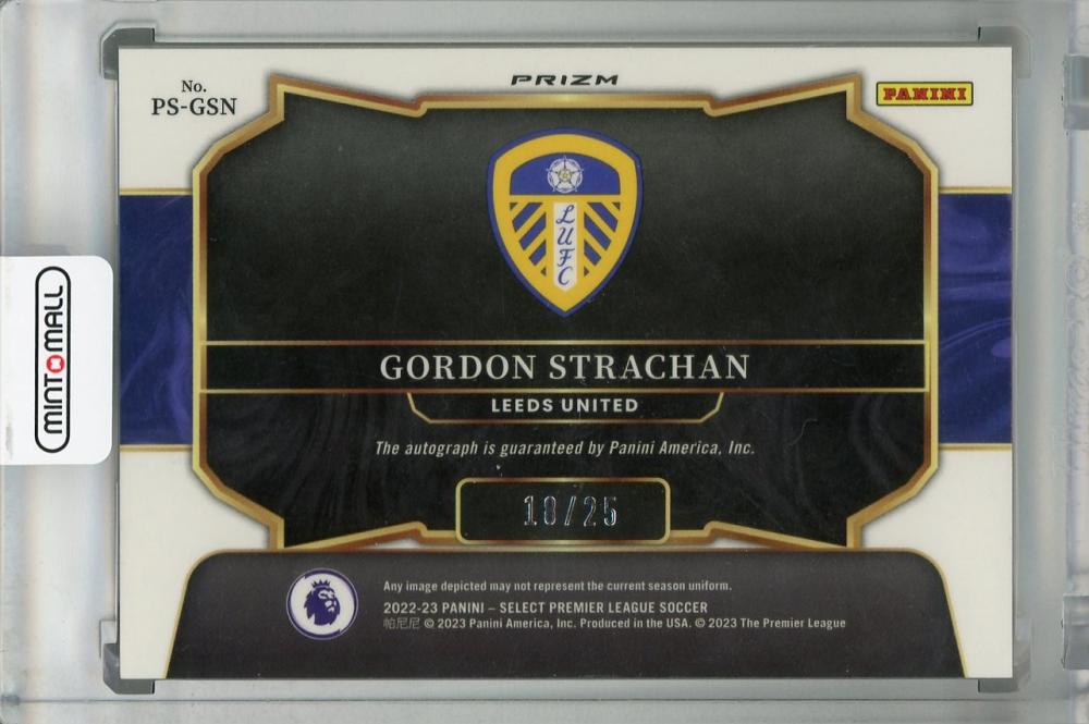 2022-23 Panini Select Premier League Leeds United Gordon Strachan Pitchside Signatures Tie-Dye(Parallel Version) 18/25