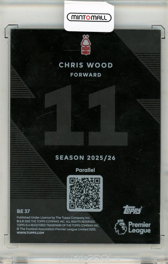 2025-26 TOPPS English Premier League Chris Wood 88/99