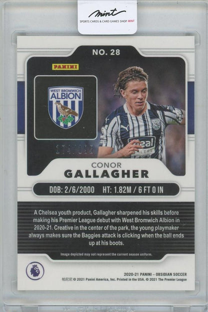 2020-21 PANINI Obsidian #28 / CONOR GALLAGHER(West Bromwich Albion) 174/195