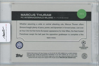 2024-25 TOPPS Chrome UEFA Club Competitions Red Lava Refractors #111 / MARCUS THURAM(FC Inter Milan) 4/5