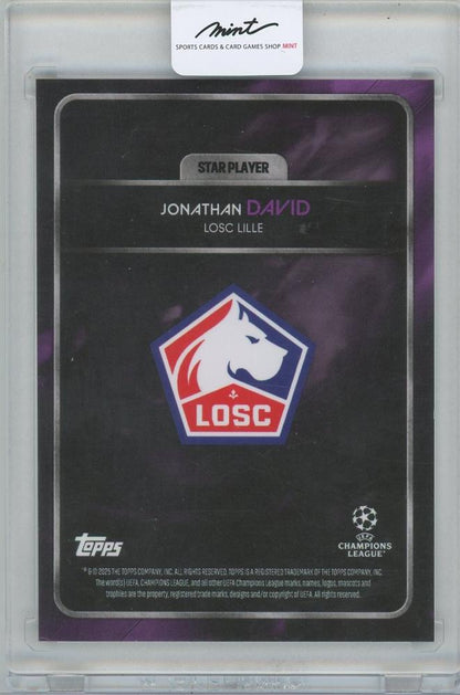 2024-25 TOPPS Knockout UEFA Club Competitions Star Player Purple / JONATHAN DAVID(Lille OSC) 04/25