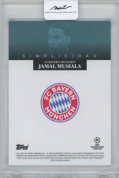 2024-25 TOPPS Simplicidad UEFA Club Competitions Megaestrellas Blue / JAMAL MUSIALA(Bayern Munich) 31/49