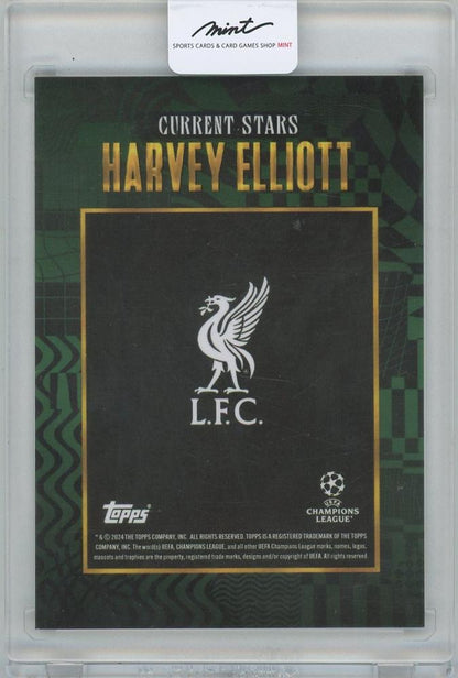 2024-25 TOPPS Gold X WalkerTKL UEFA Club Competitions Current Stars Green / HARVEY ELLIOTT(Liverpool FC) 94/99