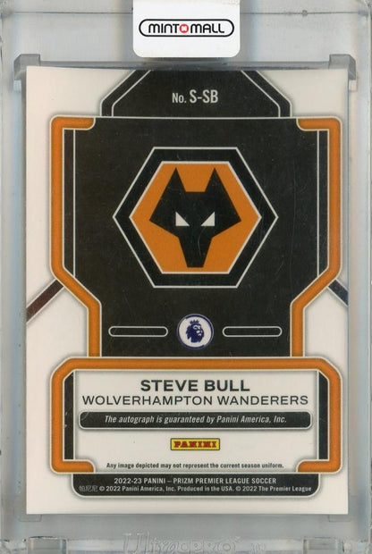 2022-23 Panini Prizm Premier League Steve Bull Signatures #20 Auto *Minor stain on back Wolverhampton Wanderers