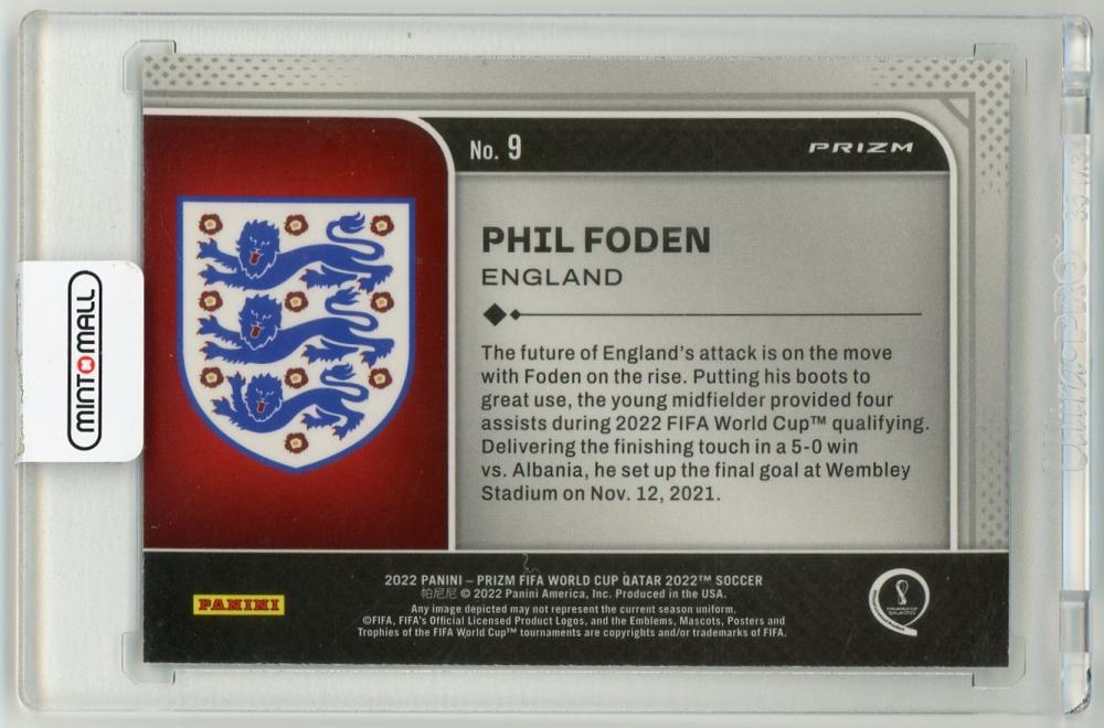2022 Panini Prizm FIFA World Cup Qatar National Pride Phil Foden #9 England