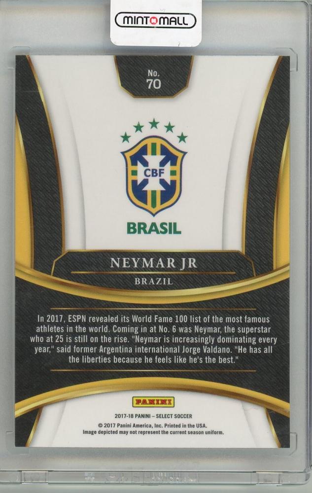 2017-18 PANINI SELECT Neymar Jr #70 BRASIL