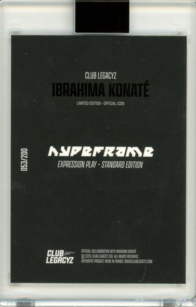 2025 CLUB LEGACYZ ICONS 2ND EDITION FIFA SOCCER Ibrahima Konate Hypeframe053/200