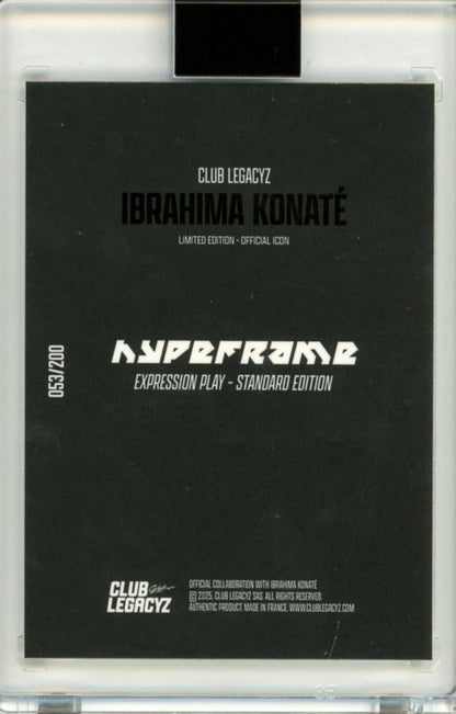2025 CLUB LEGACYZ ICONS 2ND EDITION FIFA SOCCER Ibrahima Konate Hypeframe053/200