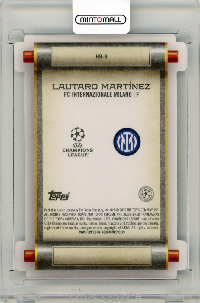 2024-25 Topps UEFA Japan Edition Soccer Lautaro Martinez Heroes Chrome Mojo Die-Cut FC Internazionale Milano