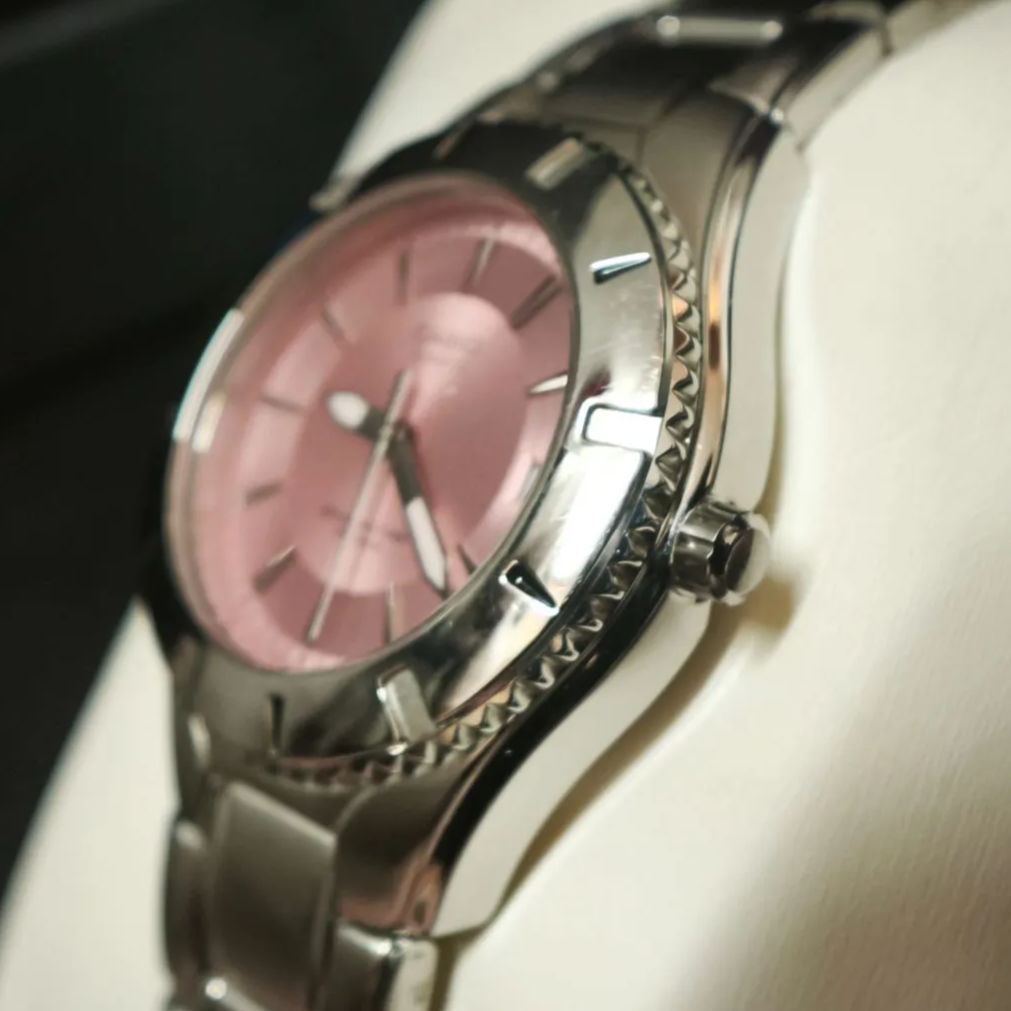 Casio Series LTD-1035A-4AJF Analog Watch with Pink Dial and 10 ATM Water Resistance — Japan Import