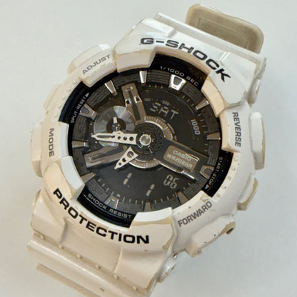 Casio G-Shock GA-110GW-7A Watch Module 5146 White and Black Used with Flaws — Japan Import