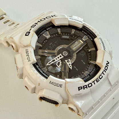 Casio G-Shock GA-110GW-7A Watch Module 5146 White and Black Used with Flaws — Japan Import