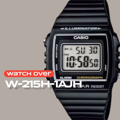 Casio Digital Watch W-215H-1AJH Sport 5ATM Water Resistant Japan Import
