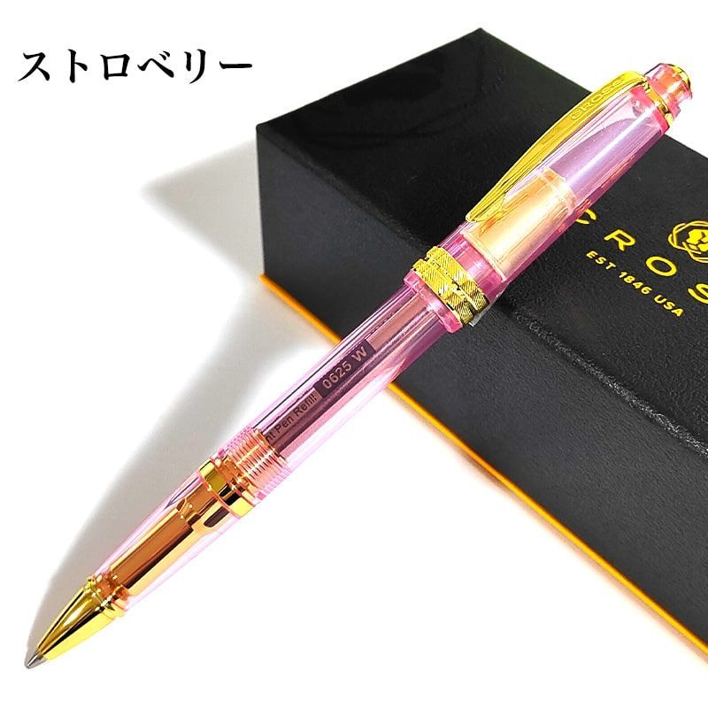 Cross Creamsoda Bailey Light Ballpoint Pen - Clear Blue Green Pink - Japan Import
