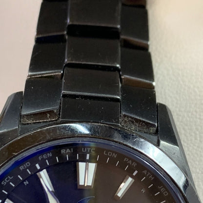 Casio Oceanus OCW-S100B-1AJF Solar Radio Watch Titanium Band All Black Mens